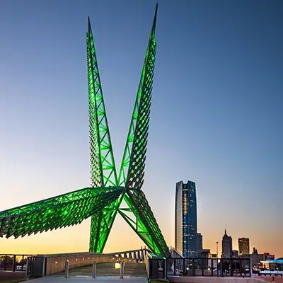 SkyDance Bridge in Oklahoma City
