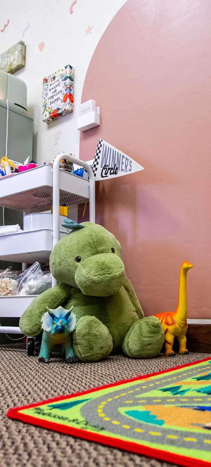 Toys in playroom at office